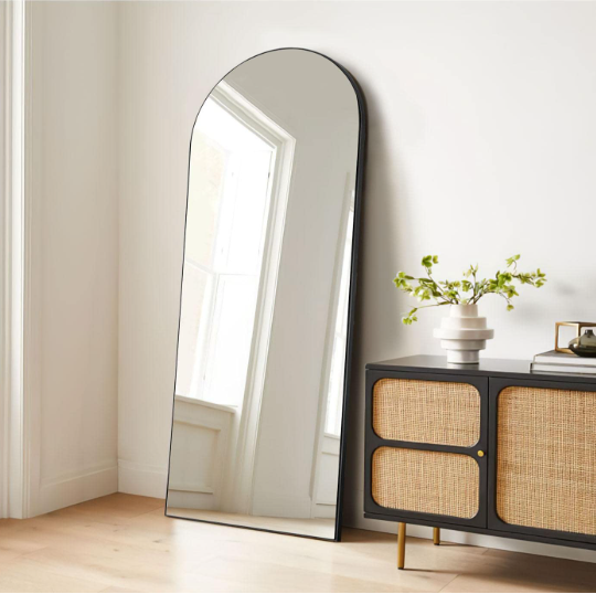 Black Arch Shaped HD Mirror 22X65inch