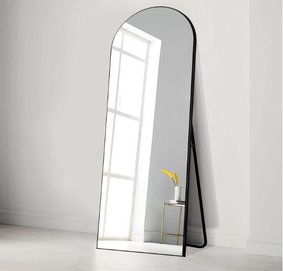 Black Arch Shaped HD Mirror 22X65inch